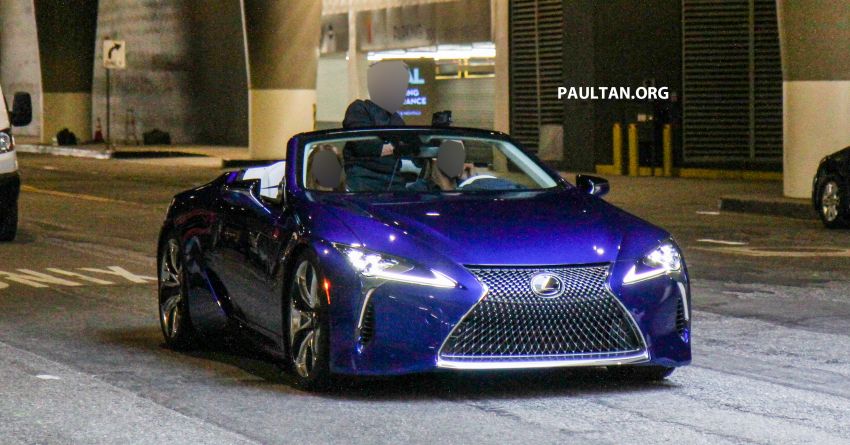 SPIED: Lexus LC Convertible seen during photoshoot! 1040037