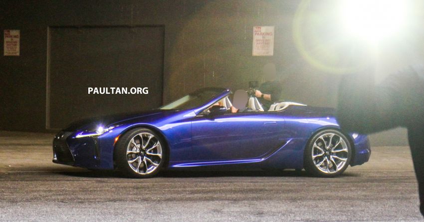 SPIED: Lexus LC Convertible seen during photoshoot! 1040038