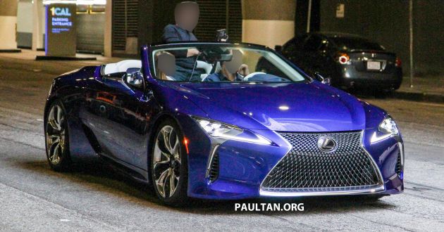 SPIED: Lexus LC Convertible seen during photoshoot!