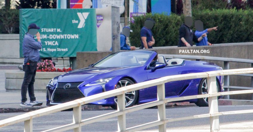 SPIED: Lexus LC Convertible seen during photoshoot! 1040029