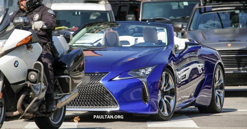 SPIED: Lexus LC Convertible seen during photoshoot! 1040034
