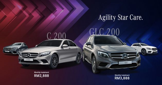 AD: Great benefits with Agility Star Care when booking a Mercedes-Benz C200 or GLC200 with Hap Seng Star