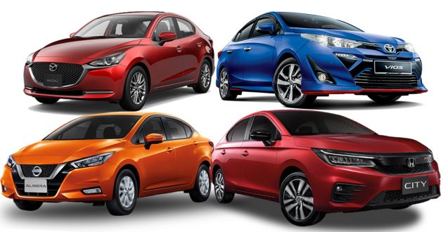Honda City 2020 – beza dengan model sebelumnya, Nissan Almera, Mazda 2 Sedan dan Toyota Vios