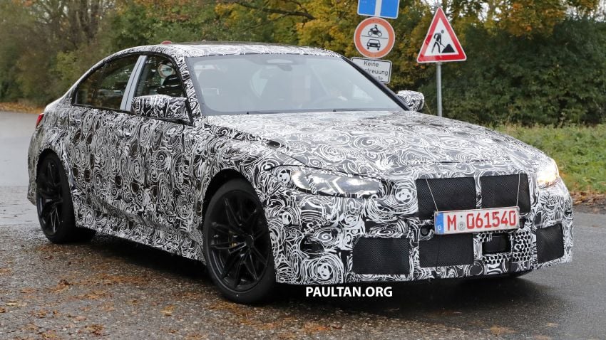 SPIED: G80 BMW M3 shows skin, hides massive grille 1046638