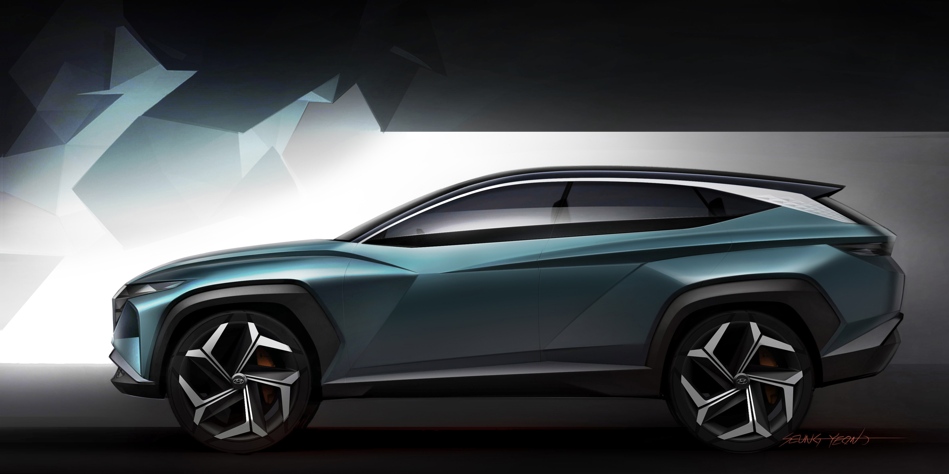 Новая модель 7. Hyundai Tucson 2021 концепт. Hyundai Concept 2022. Hyundai Concept 2021. Hyundai Seven SUV Concept 2022.