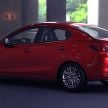 Mazda 2 Sedan facelift shown in Mexico with new look