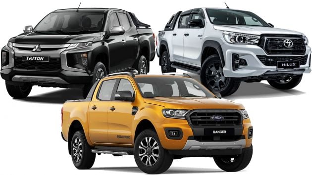 Five-year maintenance costs for Toyota Hilux, Ford Ranger, Mitsubishi Triton pick-up trucks compared