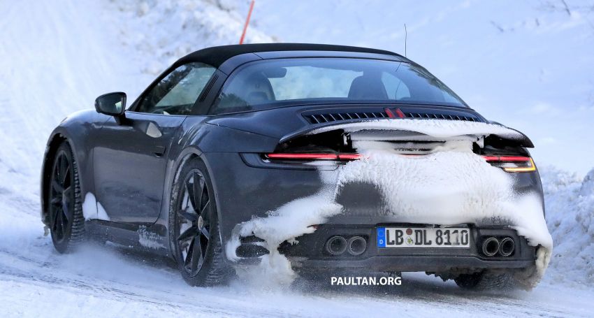 SPIED: 992 Porsche 911 Targa – cold weather testing 1053356
