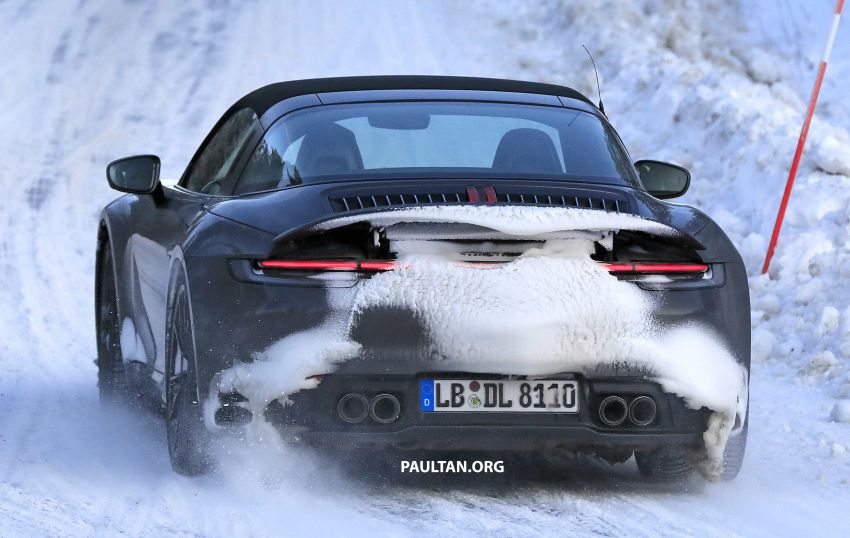 SPIED: 992 Porsche 911 Targa – cold weather testing 1053357