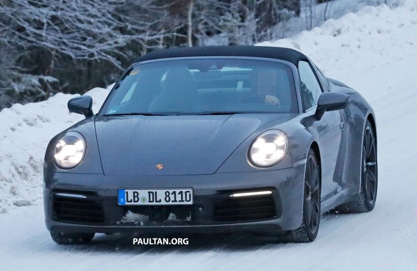 SPIED: 992 Porsche 911 Targa – cold weather testing 1053328