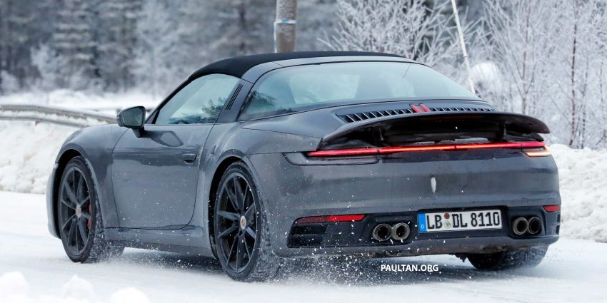 SPIED: 992 Porsche 911 Targa – cold weather testing 1053339