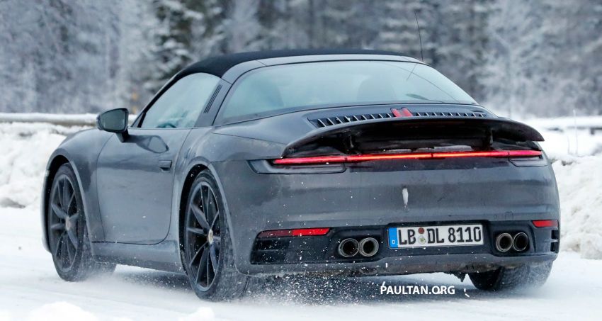 SPIED: 992 Porsche 911 Targa – cold weather testing 1053340