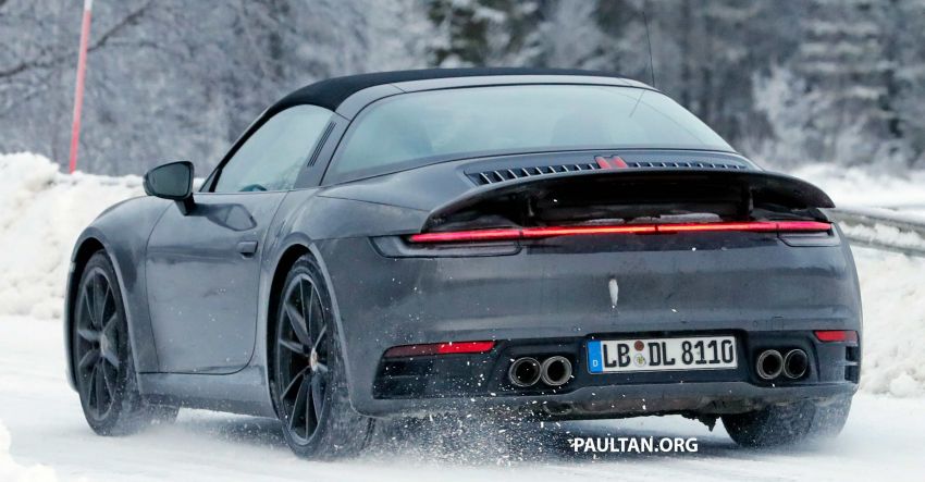 SPIED: 992 Porsche 911 Targa – cold weather testing 1053341