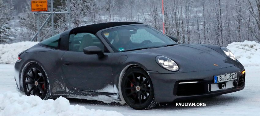 SPIED: 992 Porsche 911 Targa – cold weather testing 1053342