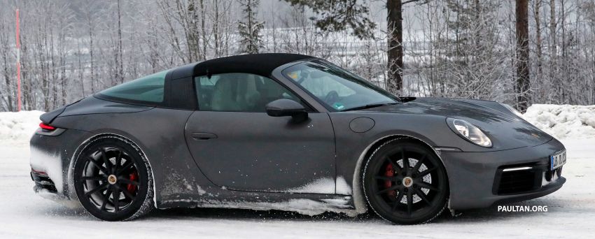 SPIED: 992 Porsche 911 Targa – cold weather testing 1053343