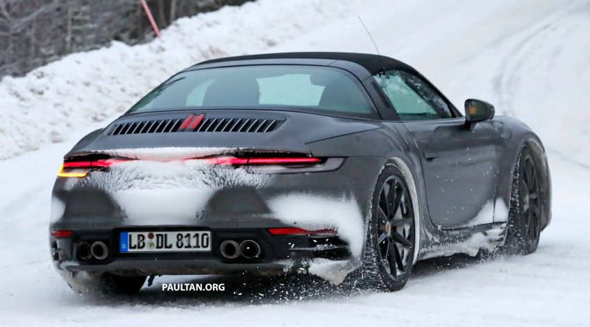 SPIED: 992 Porsche 911 Targa – cold weather testing 1053345