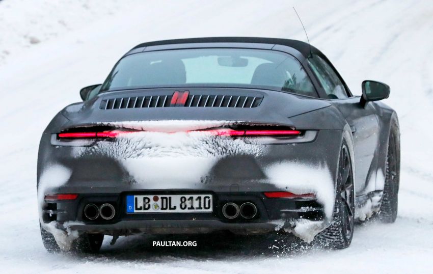 SPIED: 992 Porsche 911 Targa – cold weather testing 1053346
