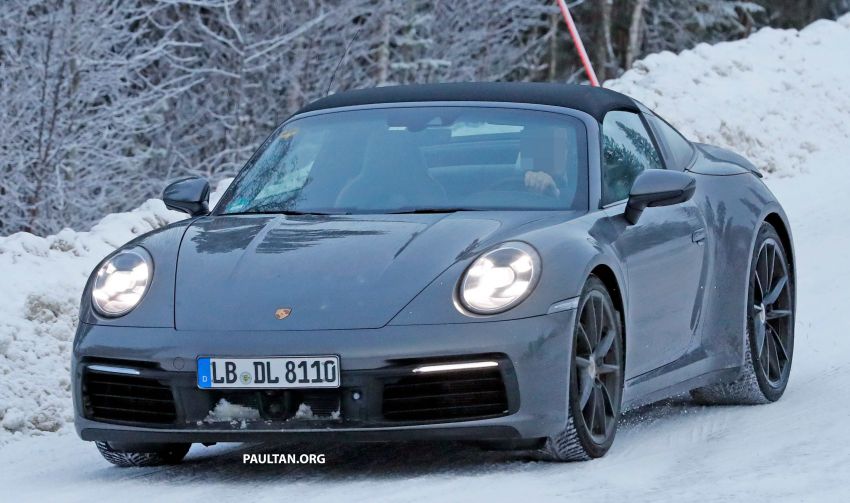 SPIED: 992 Porsche 911 Targa – cold weather testing 1053329