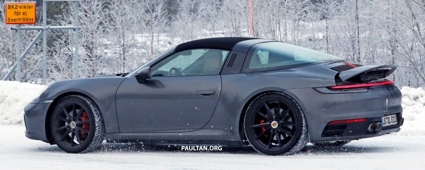 SPIED: 992 Porsche 911 Targa – cold weather testing 1053335