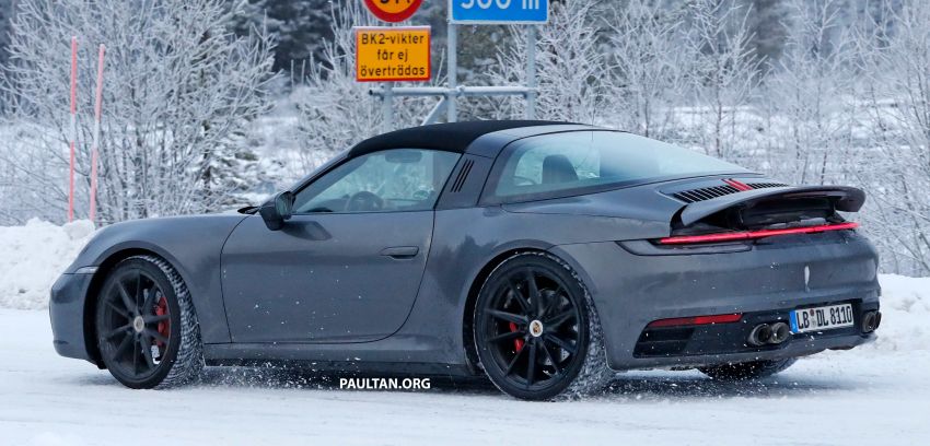 SPIED: 992 Porsche 911 Targa – cold weather testing 1053336