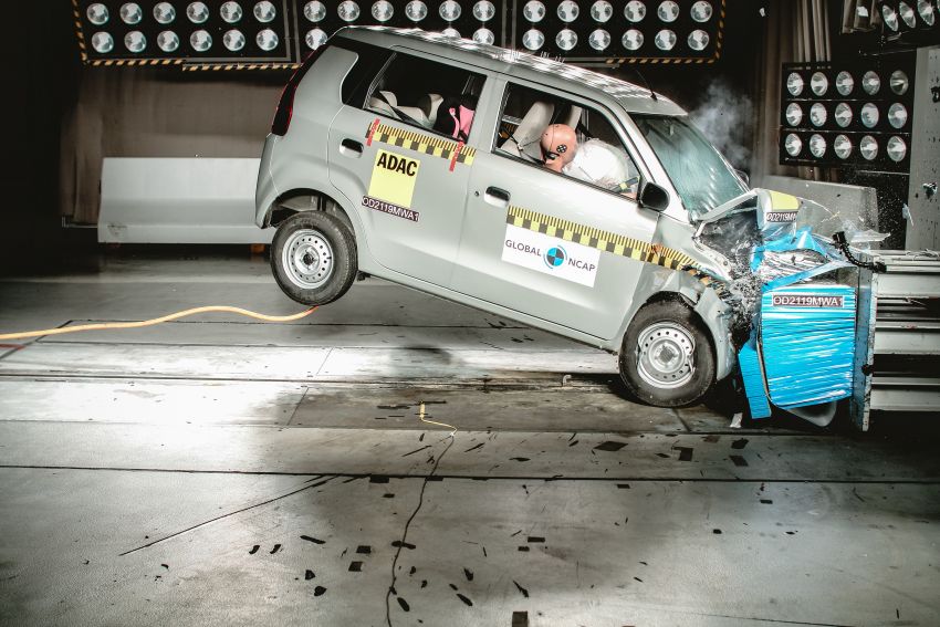 Global NCAP sixth round of Safer Cars for India test – three-star Suzuki Ertiga, one-star Datsun Redigo 1038021