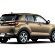 Toyota Raize revealed – rebadged Daihatsu Rocky, 98 PS 1.0L turbo three-pot, CVT, optional AWD, fr RM64k