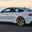 2020 Audi RS5 Coupe, Sportback facelift debut – 2.9L V6 TFSI, 450 hp & 600 Nm; minor upgrades overall