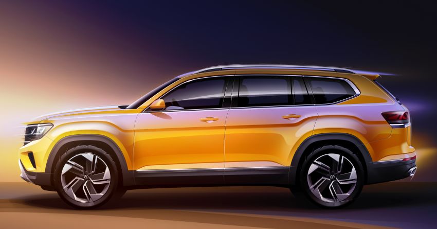 2021 Volkswagen Atlas facelift teased in 3 sketches 1058917