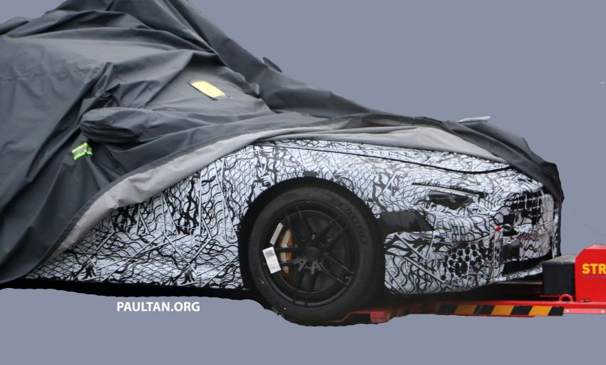 SPYSHOTS: Mercedes-Benz SL returns to fabric roof, to receive up to 800 hp in SL73 hybrid twin-turbo V8 1073914