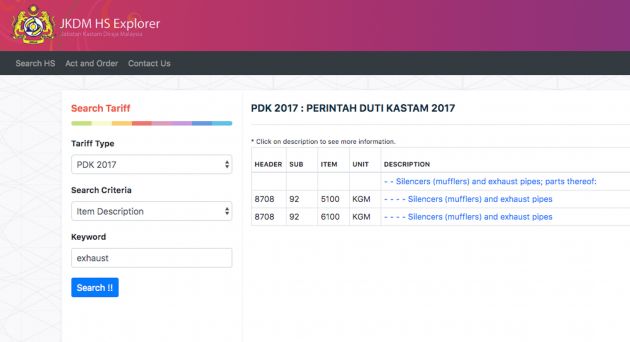 Beli alat ganti atas talian dari luar negara – hati-hati dengan duti import dan cukai, hingga 40 peratus