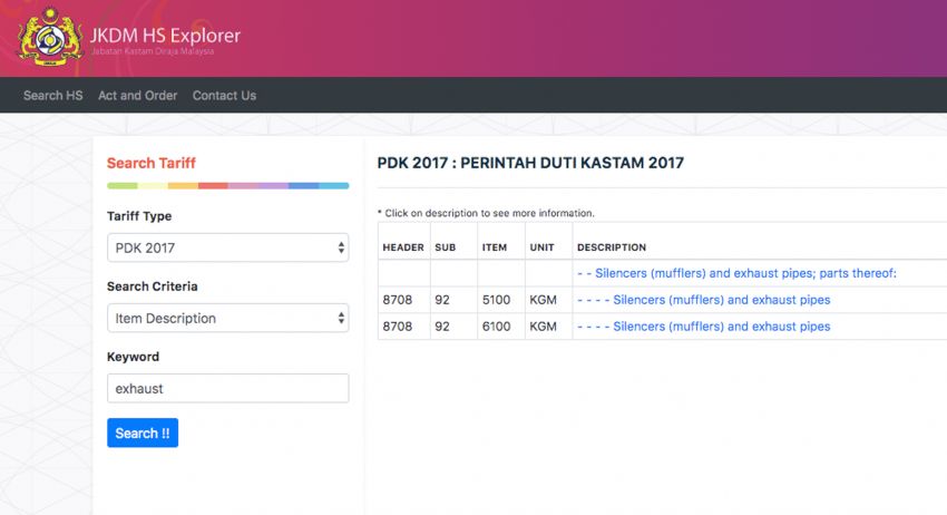 Beli alat ganti atas talian dari luar negara – hati-hati dengan duti import dan cukai, hingga 40 peratus 1064452