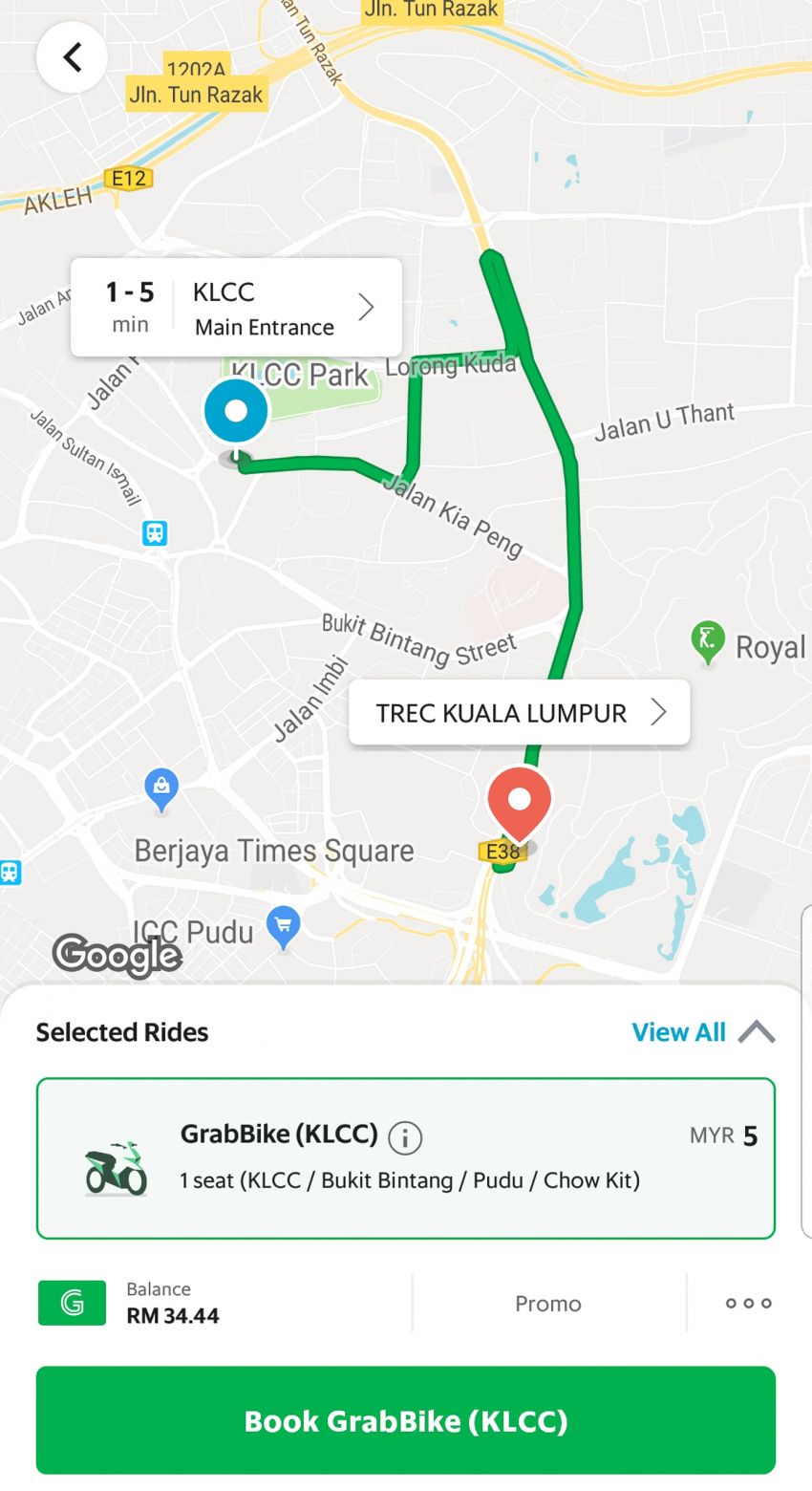 GrabBike mula beroperasi di sekitar Kuala Lumpur 1064955