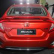 Honda Civic 2020 diperkenalkan secara rasmi di M’sia – dengan Honda Sensing, harga bermula RM113,600
