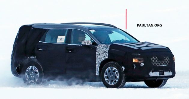 SPIED: 2020 Hyundai Santa Fe facelift – new hybrid?