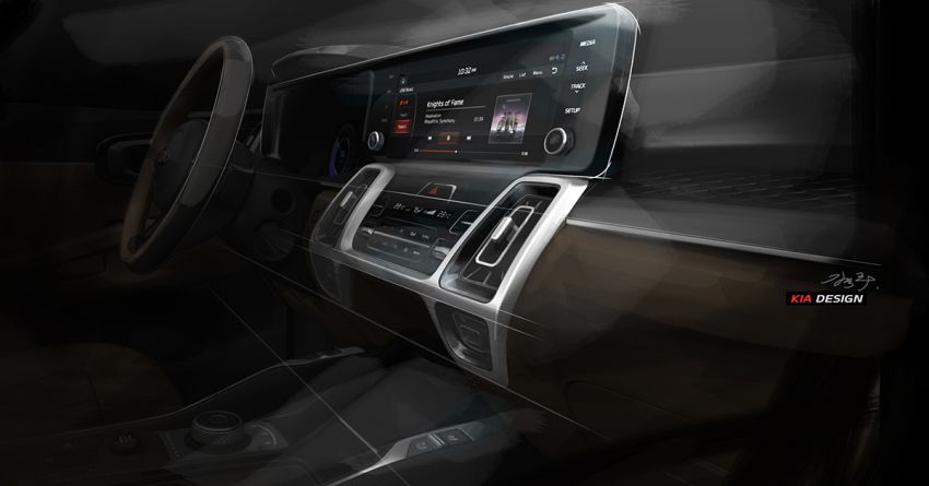 2021 Kia Sorento official renders and interior shown 1080386