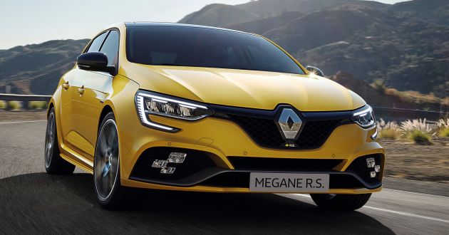 Renault Megane RS 300 facelift in UK as EDC auto only