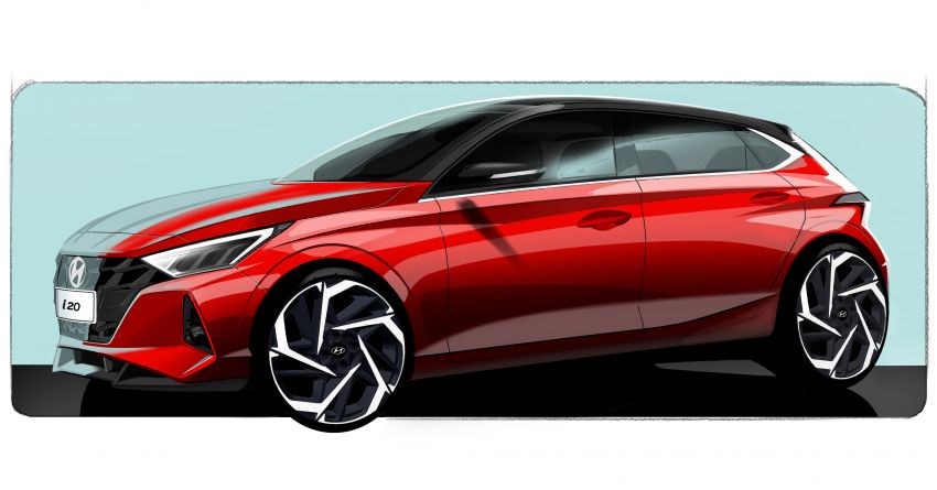 Lakaran Hyundai i20 generasi baharu didedahkan, bakal buat kemunculan sulung di Geneva Mac 2020 1077610