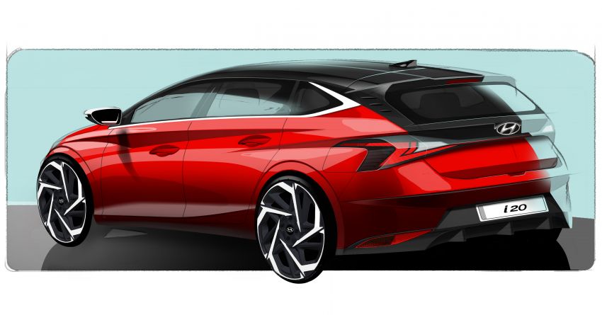 Lakaran Hyundai i20 generasi baharu didedahkan, bakal buat kemunculan sulung di Geneva Mac 2020 1077609