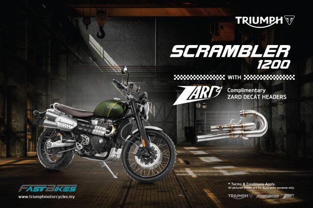 AD: Triumph Motorcycles WOW! 1.0 – 1.0% untuk model 18-19, servis percuma dua tahun untuk MY20