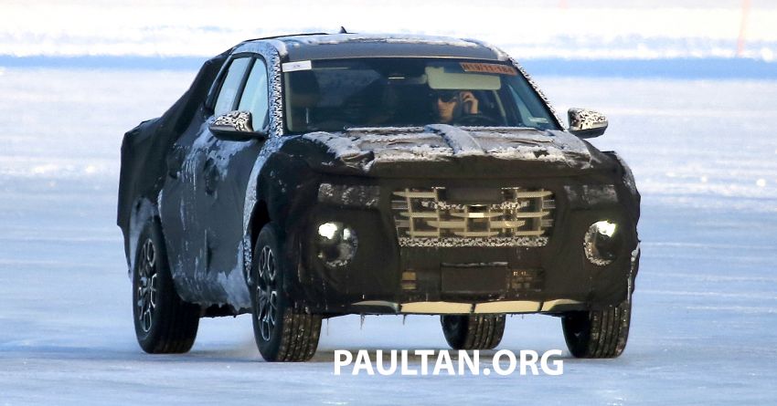 SPYSHOT: Trak pikap Hyundai Santa Cruz kini diuji! 1076713