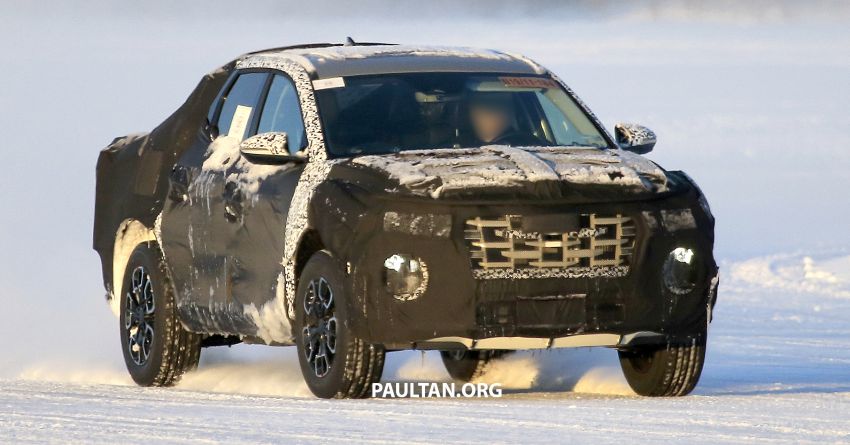 SPYSHOTS: Hyundai Santa Cruz pick-up seen testing 1076657