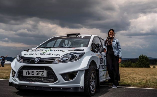 Nabila Tejpar pandu Proton Iriz R5 di Kejuaraan Rali Eropah 2021, dibantu Matt Edwards sebagai juruarah