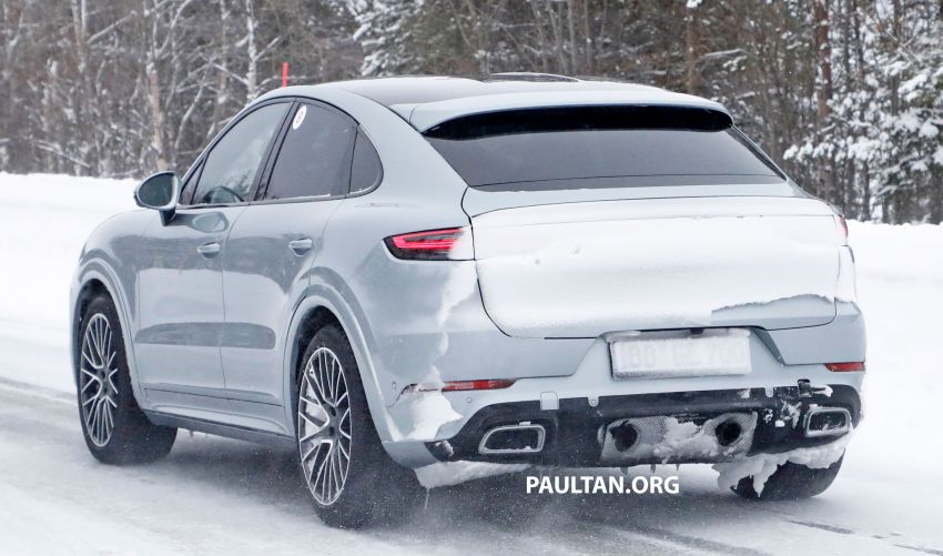SPIED: Porsche Cayenne Coupe GT – new tailpipes signify higher performance version with over 800 hp? Image #1088490