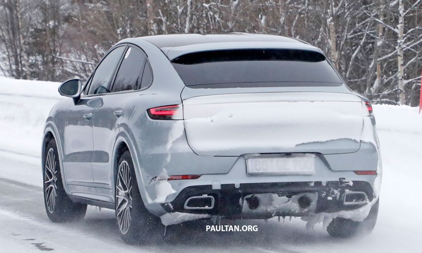 SPIED: Porsche Cayenne Coupe GT – new tailpipes signify higher performance version with over 800 hp? 1088488