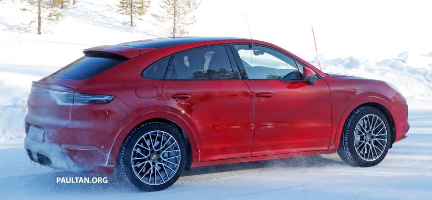 SPIED: Porsche Cayenne Coupe GT – new tailpipes signify higher performance version with over 800 hp? Image #1088484