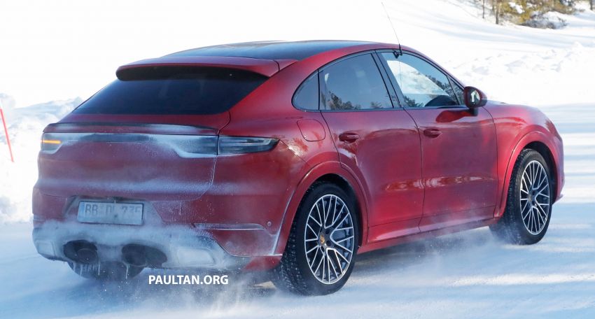 SPIED: Porsche Cayenne Coupe GT – new tailpipes signify higher performance version with over 800 hp? Image #1088482