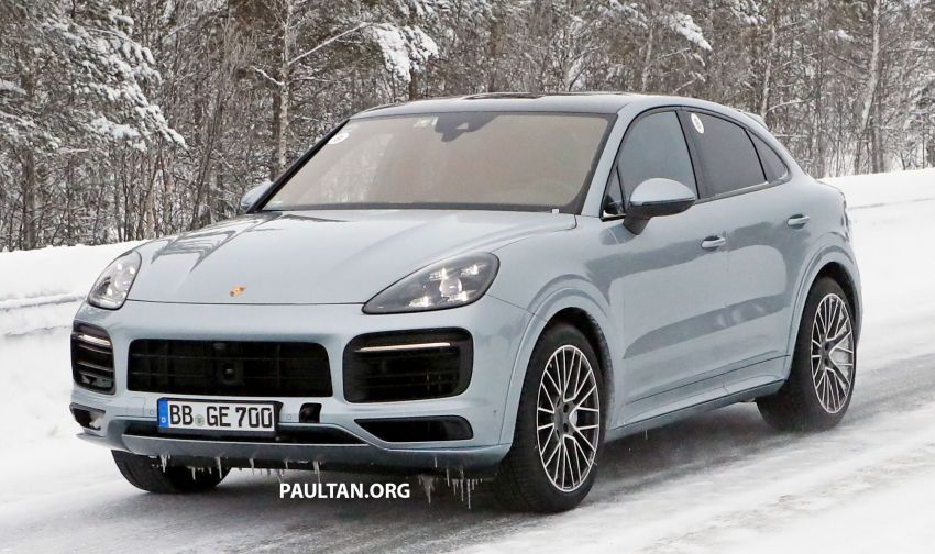 SPIED: Porsche Cayenne Coupe GT – new tailpipes signify higher performance version with over 800 hp? Image #1088499