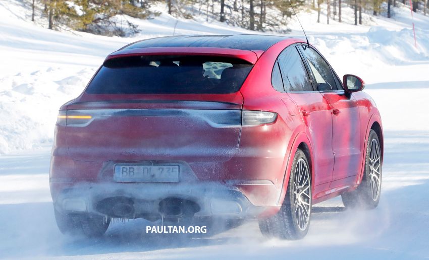 SPIED: Porsche Cayenne Coupe GT – new tailpipes signify higher performance version with over 800 hp? Image #1088480