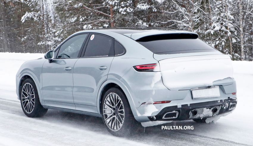 SPIED: Porsche Cayenne Coupe GT – new tailpipes signify higher performance version with over 800 hp? Image #1088493