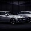2021 Hyundai Elantra, Elantra Hybrid debut – four-door coupe style, dual-screen setup, 64-colour LED lights!